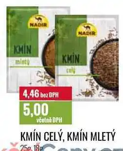 Ratio KMÍN CELÝ, KMÍN MLETÝ 25g, 18g nabídka
