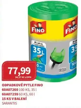 Kubík potraviny Odpadkové pytle fino nabídka