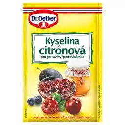 Ratio Dr. Oetker Kyselina citrónová 20g nabídka
