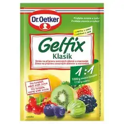 Ratio Dr. Oetker Gelfix Klasik 1:1 na přípravu ovocných džemů a marmelád 25g 20g nabídka