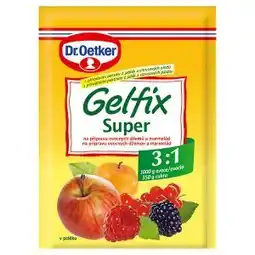 Ratio Dr. Oetker Gelfix super na přípravu ovocných džemů a marmelád 25g nabídka