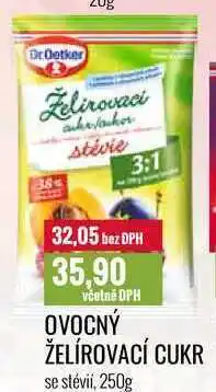 Ratio OVOCNÝ ŽELÍROVACÍ CUKR se stévií, 250g nabídka