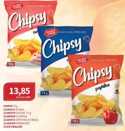 Kubík potraviny Chipsy nabídka