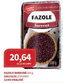 Kubík potraviny Fazole barevná nabídka
