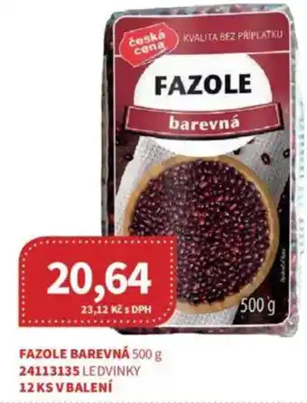 Kubík potraviny Fazole barevná nabídka