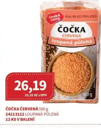 Kubík potraviny Čočka červená nabídka