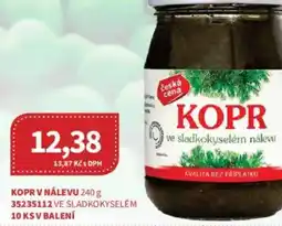 Kubík potraviny Kopr v nálevu nabídka