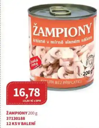 Kubík potraviny Žampiony nabídka