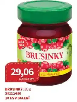 Kubík potraviny Brusinky nabídka