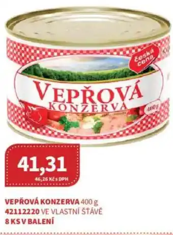 Kubík potraviny Vepřová konzerva nabídka