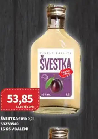 Kubík potraviny ŠVESTKA 40% nabídka