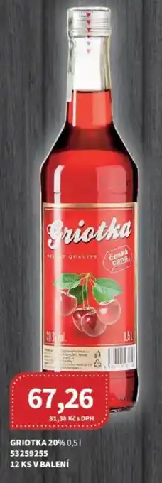 Kubík potraviny Griotka 20% nabídka