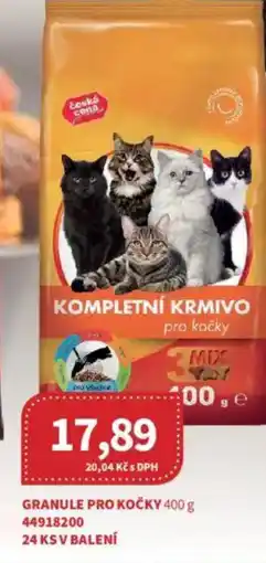 Kubík potraviny Granule pro kočky nabídka