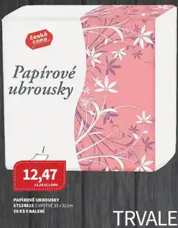 Kubík potraviny Papírové ubrousky nabídka