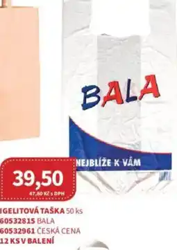 Kubík potraviny Igelitová taška nabídka