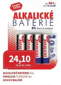 Kubík potraviny Alkalické baterie nabídka