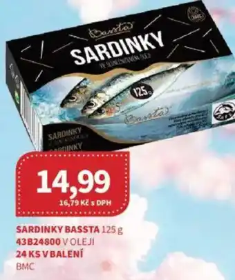 Kubík potraviny Sardinky bassta nabídka
