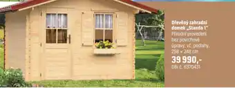 OBI Dřevěný zahradní domek standa 1 nabídka