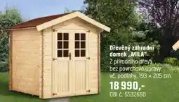 OBI Dřevěný zahradní domek mila nabídka