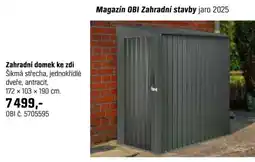 OBI Zahradní domek ke zdi nabídka