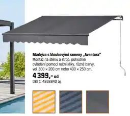 OBI Markýza s kloubovými rameny aventura nabídka