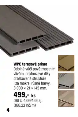 OBI Wpc terasové prkno nabídka