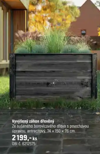 OBI Vyvýšený záhon dřevěný nabídka