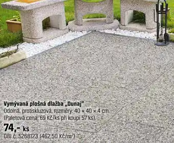 OBI Vymývaná plošná dlažba dunaj nabídka