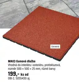 OBI Max3 gumová dlažba nabídka