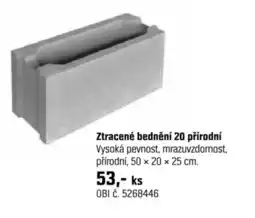 OBI Ztracené bednění 20 přírodní nabídka