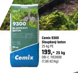 OBI Cemix 9300 sloupkový beton nabídka