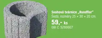 OBI Svahová tvárnice rundflor nabídka