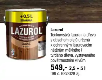 OBI Lazurol nabídka