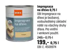 OBI Impregnace na dřevo nabídka