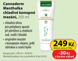 Dr. Max Cannaderm mentholka chladivé konopné mazání nabídka
