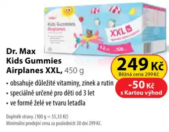 Dr. Max DR. MAX Kids gummies airplanes xxl nabídka