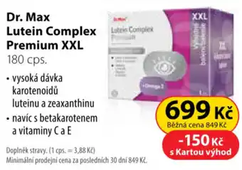 Dr. Max DR. MAX Lutein complex premium xxl nabídka