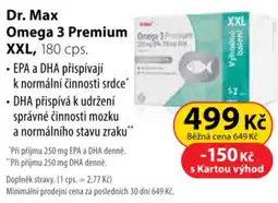 Dr. Max DR. MAX Omega 3 premium xxl nabídka