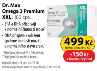Dr. Max DR. MAX Omega 3 premium xxl nabídka