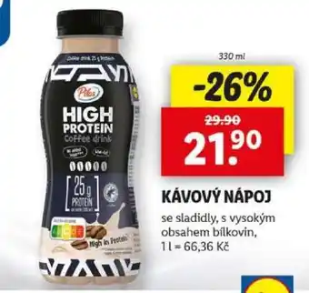 Lidl Pilos High Protein Coffee drink nabídka