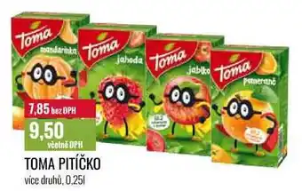 Ratio TOMA PITÍČKO 0,25l nabídka