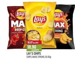 Ratio LAY'S CHIPS 55-60g nabídka