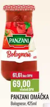 Ratio PANZANI OMÁČKA Bolognese, 425ml nabídka