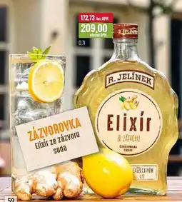 Ratio R. JELÍNEK ELIXÍR ZE ZÁZVORU 0,7l nabídka