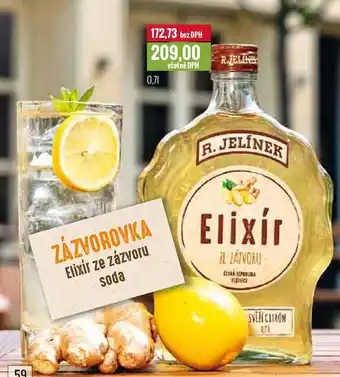 Ratio R. JELÍNEK ELIXÍR ZE ZÁZVORU 0,7l nabídka