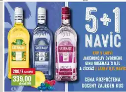 Ratio GREENALL'S 0,7l nabídka