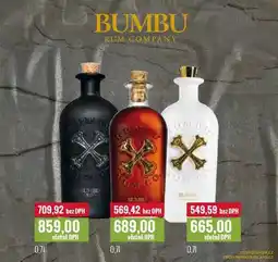Ratio BUMBU RUM COMPANY 0,7l nabídka