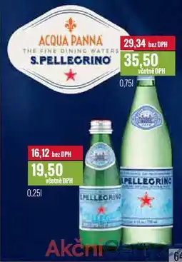 Ratio S.PELLEGRINO 0,25l, 0,75l nabídka