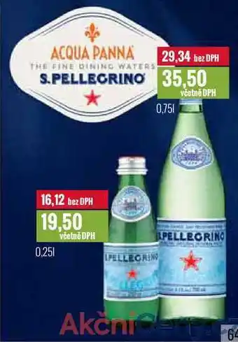 Ratio S.PELLEGRINO 0,25l, 0,75l nabídka