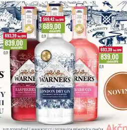 Ratio WARNER'S 0,7l nabídka